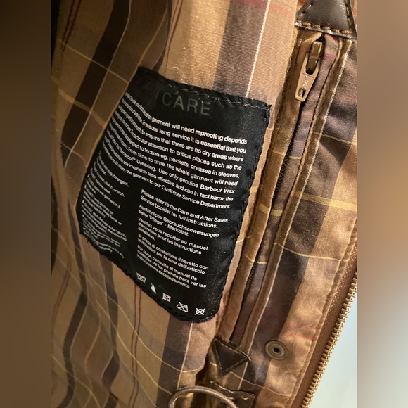 Barbour Women's Brown Rain Jacket with Hood Size 10 - Picture 5 of 6